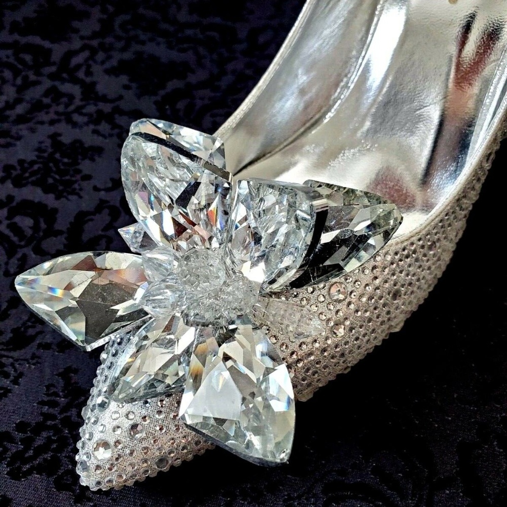 NEW Sparkly Bridal bride Crystal High Heels Pumps - Picture 2 of 8